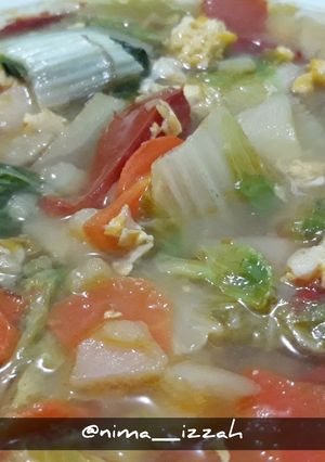 Foto resep Tumis Sayur Sawi Putih Wortel 😋