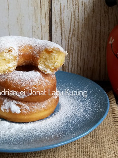 Foto resep Donat Labu Kuning #kamismanis