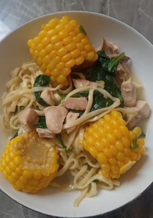 Foto resep Sup Mie Ayam Jagung