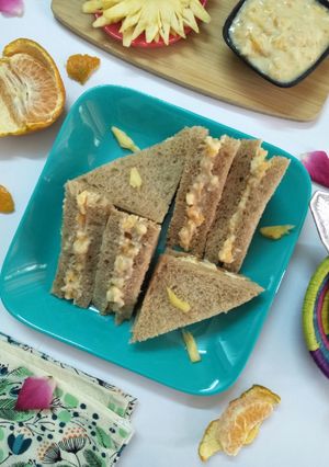 A picture of Healthy Fruity Curd Sandwich.