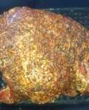 Pernil adobado con mis condimentos o hierbas