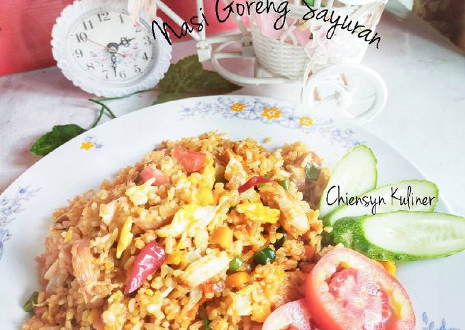 Recipe: Delicious Nasi Goreng Sayuran