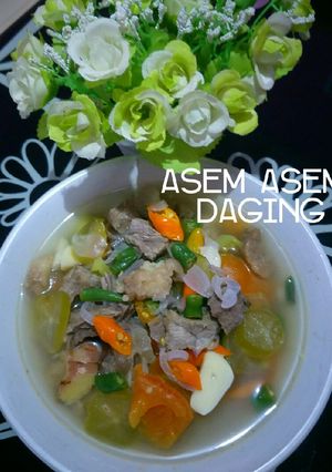 Foto resep Asem asem daging