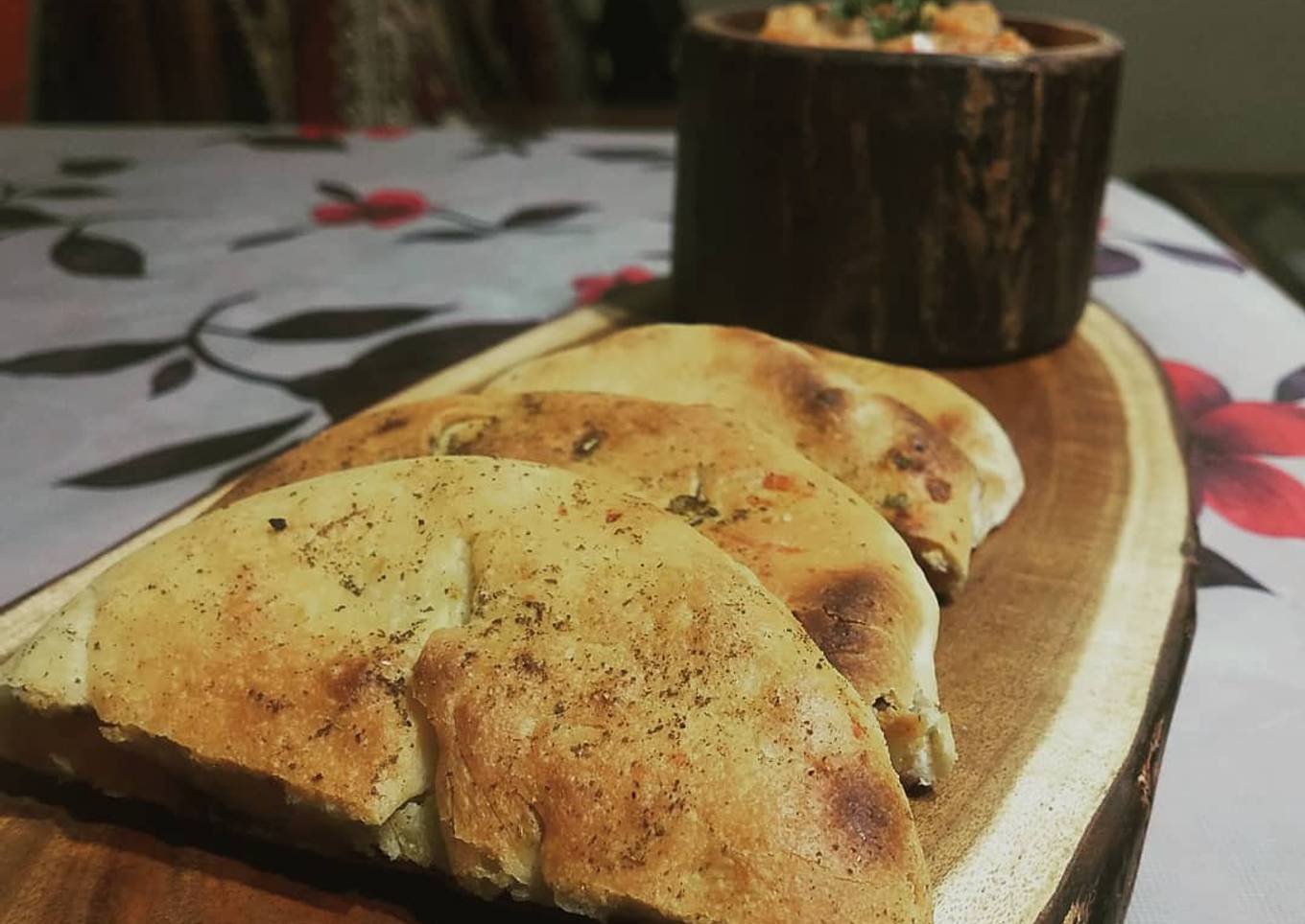 Baked Amritsari Kulcha With Matar Ki Chaat