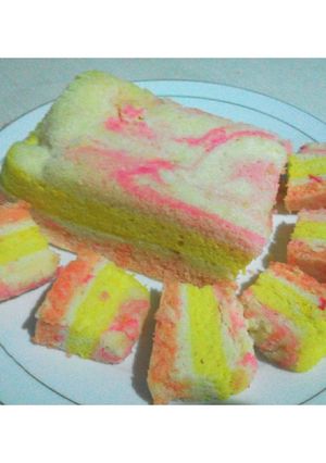 Foto resep Kue pelangi kukus