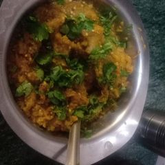 A picture of Baingan bharta.