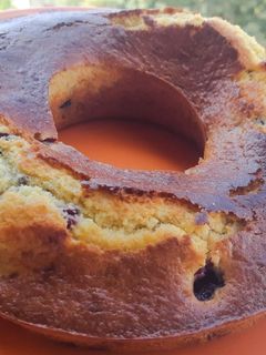 Foto de Bolo de iogurte e frutos silvestres