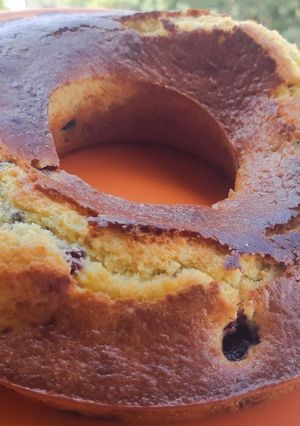 Foto de Bolo de iogurte e frutos silvestres