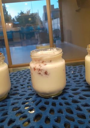 Una foto de Yogurt descremado casero con yogurtera