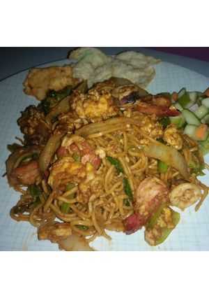 Foto resep Mie goreng seafood
