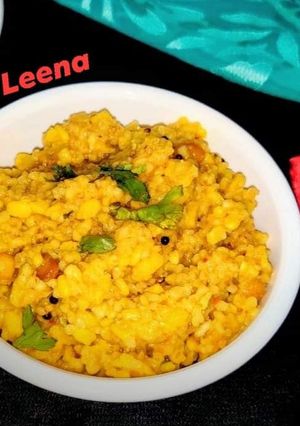 A picture of Oats daliya khichdi.
