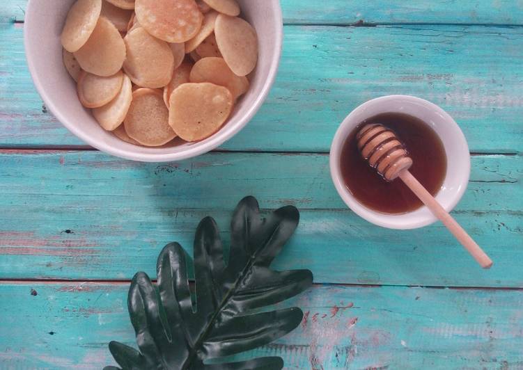 Cara Membuat Mini pancake cereal 🥞 (takaran sendok) yang Enak Banget