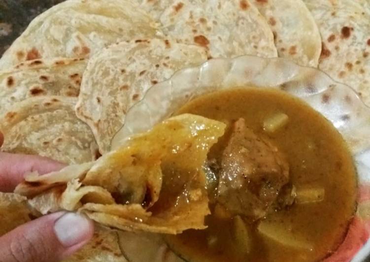 Chicken Curry Paratha
