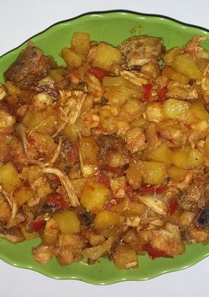 Foto resep Sambal Goreng Kentang (suiran ayam)