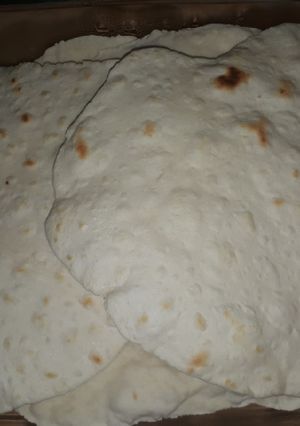 عکسی از دستور نان تافتون خانگی
