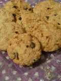 Galletas de azúcar integral, coco, avena y chips