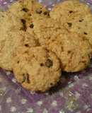 Galletas de azúcar integral, coco, avena y chips