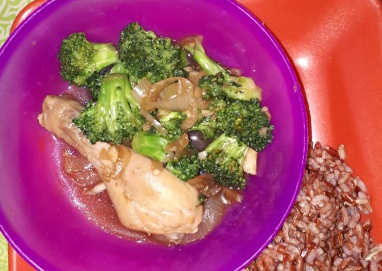 Resep 11. Cah brokoli ayam (untuk diet) Anti Gagal