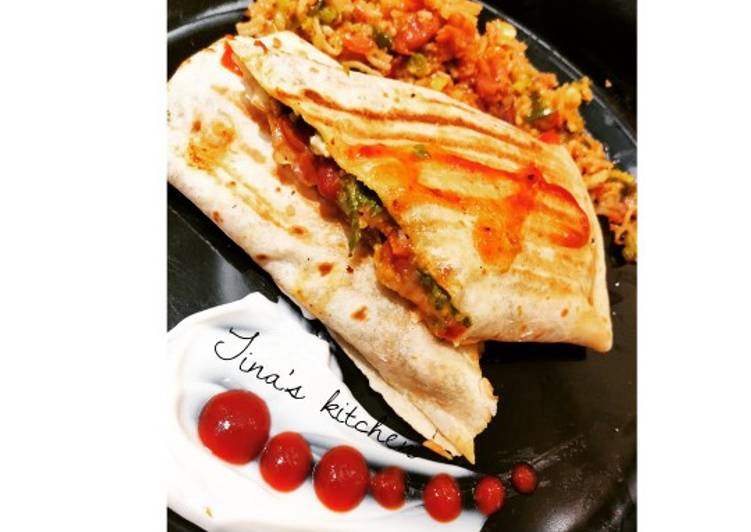 Recipe of Quick Bean rice Burrito wrap