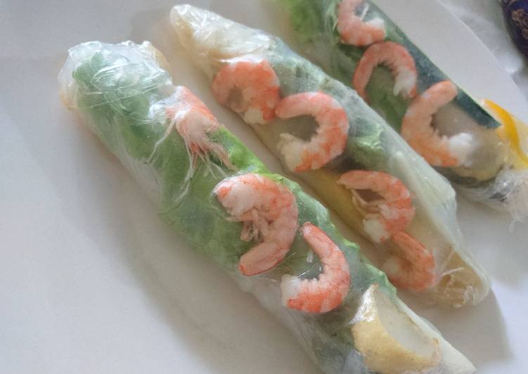 Cara Gampang Menyiapkan Vietnamese spring roll vegetable shrimp Anti Gagal
