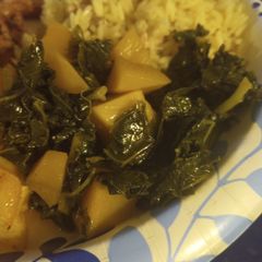 Rutabaga with Kale A picture of Rutabaga with Kale.