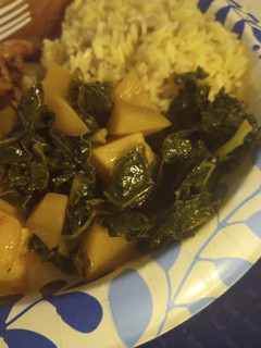 A picture of Rutabaga with Kale.