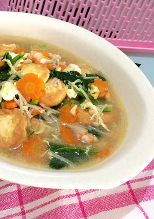 Foto resep Sapo Tahu Jamur Enoki