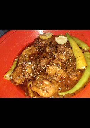 A picture of Jeera Chicken.