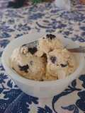 Homemade oreo and cheesecake ice cream