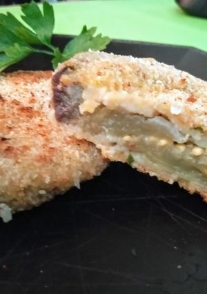 Una foto de Milanesa de Berenjena