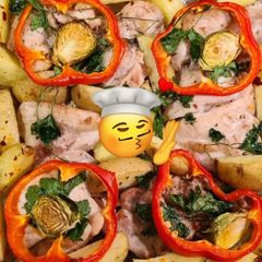 Roasted Chicken with Vegetables A picture of Roasted Chicken with Vegetables.