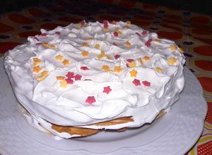Una foto de Merengue suizo en microondas