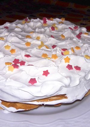 Una foto de Merengue suizo en microondas