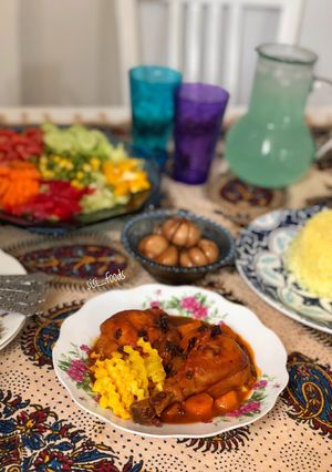 عکسی از دستور مرغ مجلسی مخصوص سیسی