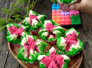 Foto resep Bolu Kukus Mekar Semangka anti gagal
