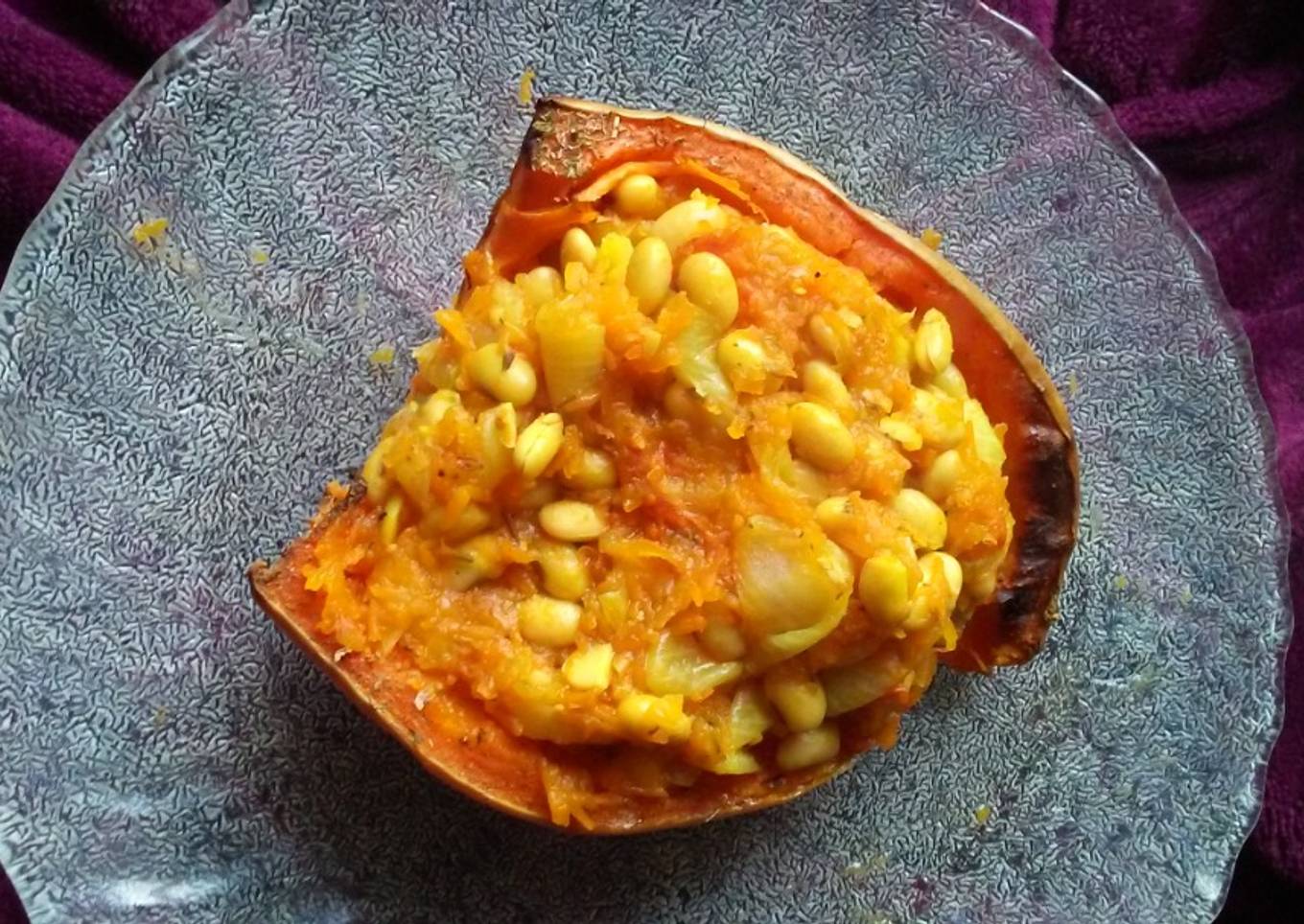 Calabaza rellena💜