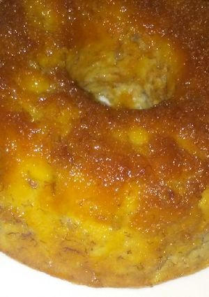 Una foto de Budín de Pan y guineo