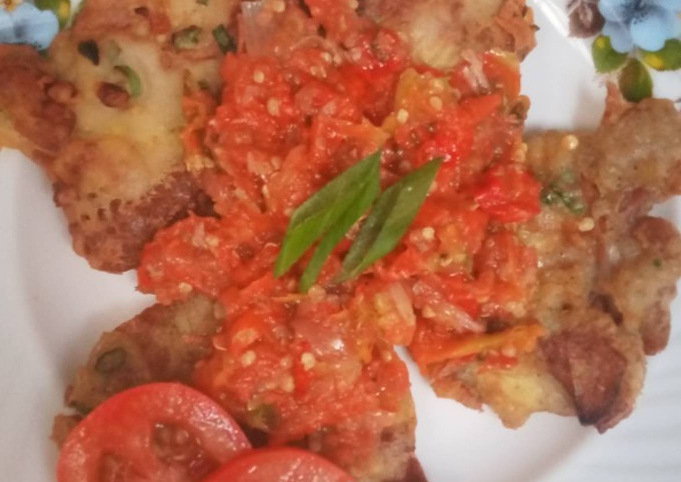 Telur Dadar Sambal Geprek