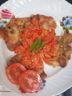 Foto resep Telur Dadar Sambal Geprek