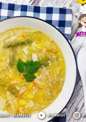 Foto resep Sup Asparagus Vegan alaMetut 👩‍🍳