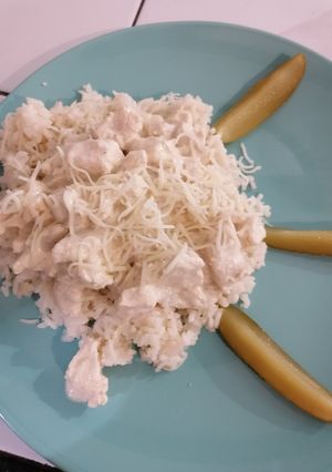 Tejszínes-mustáros csirkemell recept fotója