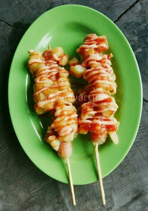 Foto resep Tokkebi / Hottang (Hot Dog Kentang)