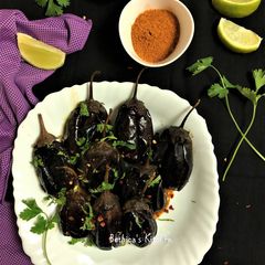 Stuffed Podi Eggplant A picture of Stuffed Podi Eggplant.