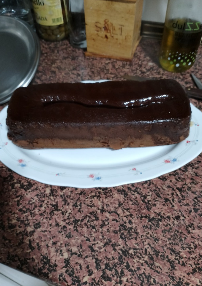 Una foto de Pudin de Magdalenas y chocolate