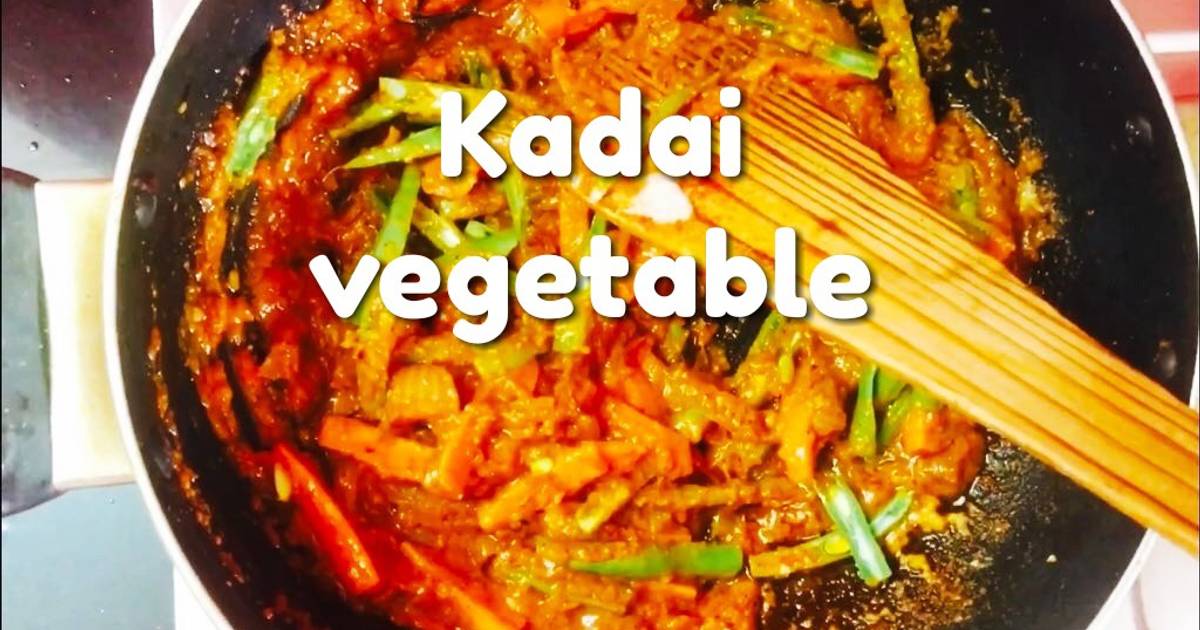 Veg Kadai Recipe  Kadai Vegetable (Restaurant Style)