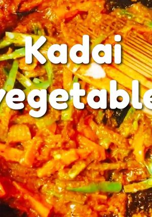 A picture of Kadai Vegetable Masala | Kadai Veg gravy | Restaurant style recipe.