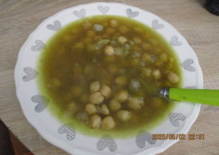 Görög csicseriborsó leves-σούπα ρεβίθια