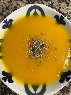 Una foto de Crema zanahoria y calabaza
