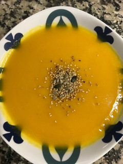 Una foto de Crema zanahoria y calabaza