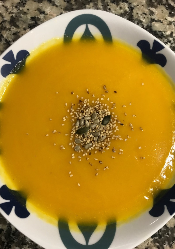 Una foto de Crema zanahoria y calabaza